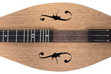 FolkRoots® H Series Dulcimer, Walnut Body, Oak Top