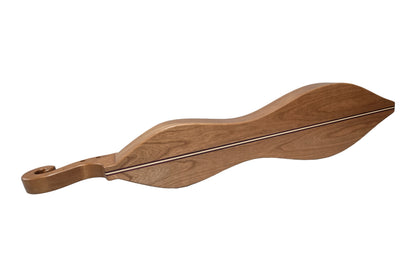Folkcraft Custom Series mountain dulcimer, cherry body, spruce top, back view