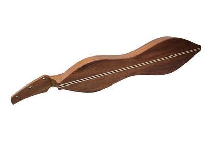 Folkcraft Custom Series mountain dulcimer, mahogany body, cedar top, back view