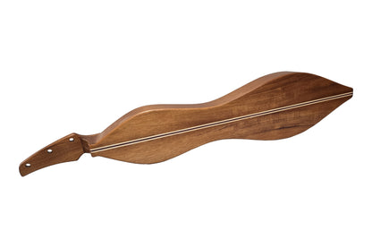 Folkcraft Custom Series mountain dulcimer, mahogany body, cedar top, back view