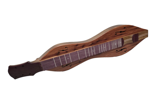 Folkcraft Custom Series MaxDAD mountain dulcimer, walnut body, cedar top, front view
