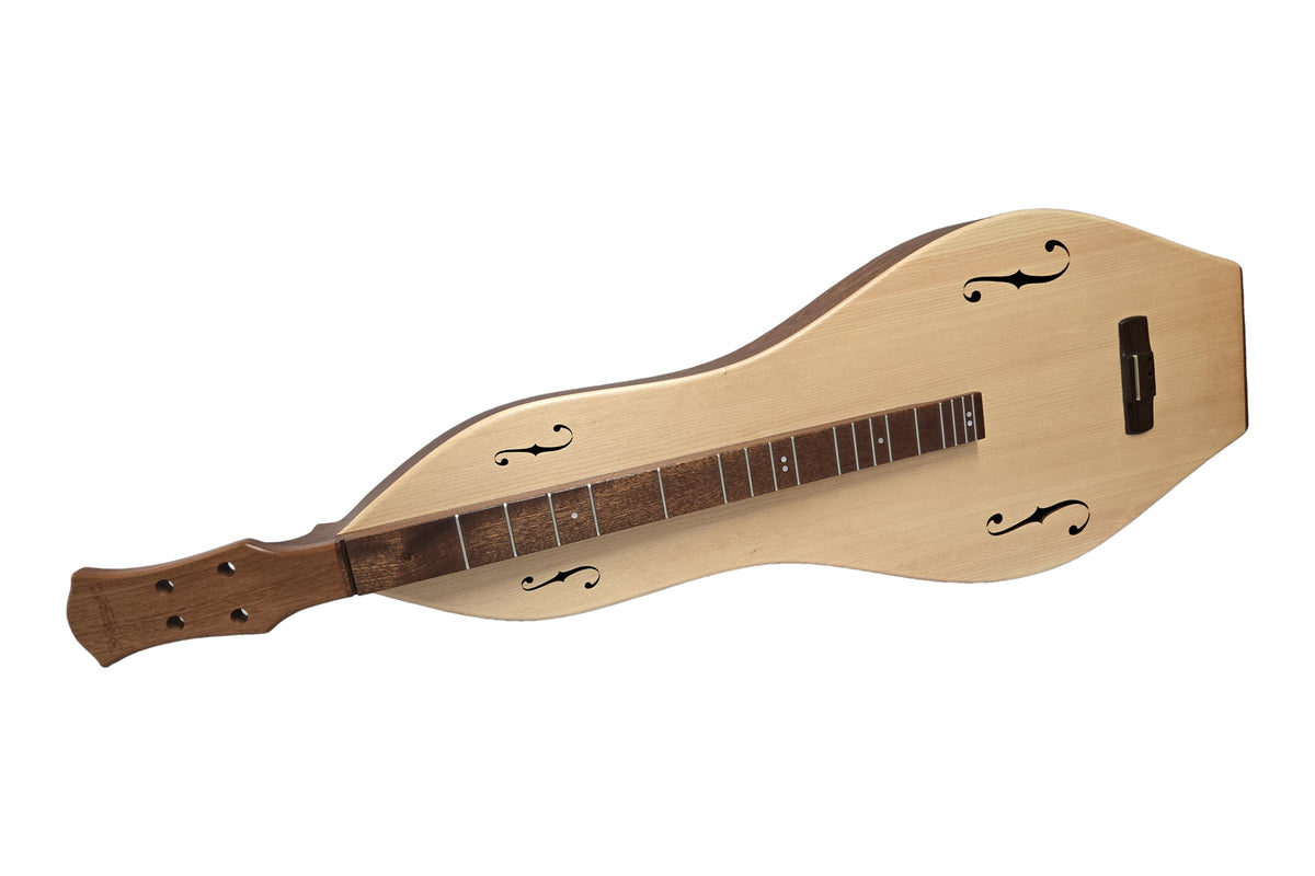 Folkcraft DulciVox mountain dulcimer, mahogany body, spruce top, front view