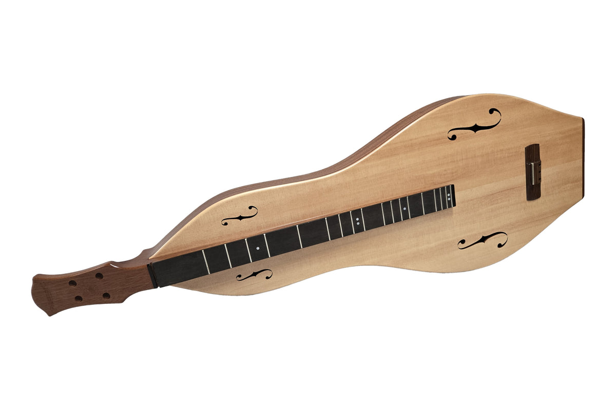 Folkcraft DulciVox Pro dulcimer, mahogany body, spruce top, front view