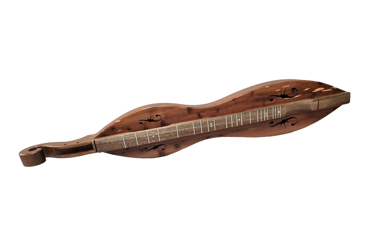 Folkcraft FSH Series mountain dulcimer, mahogany body, cedar top, front view