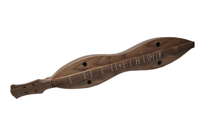 Folkcraft FSH Series mountain dulcimer, walnut body, walnut top, front view