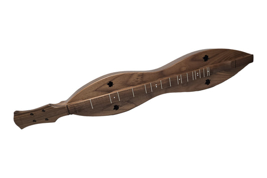 Folkcraft FSH Series mountain dulcimer, walnut body, walnut top, front view