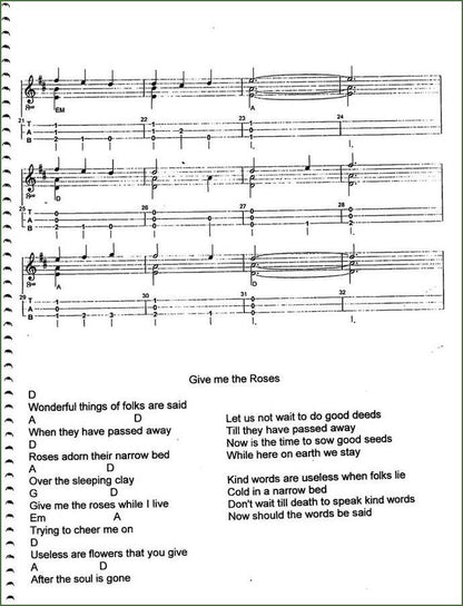 Jim Miller - 15 Tunes In The Public Domain Recorded By The Carter Family, Volume 2, mountain dulcimer songbook, photo 3