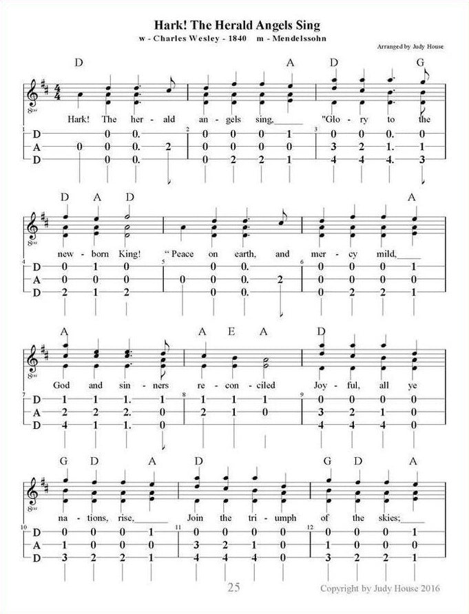 Christmas Songs For Mountain Dulcimer