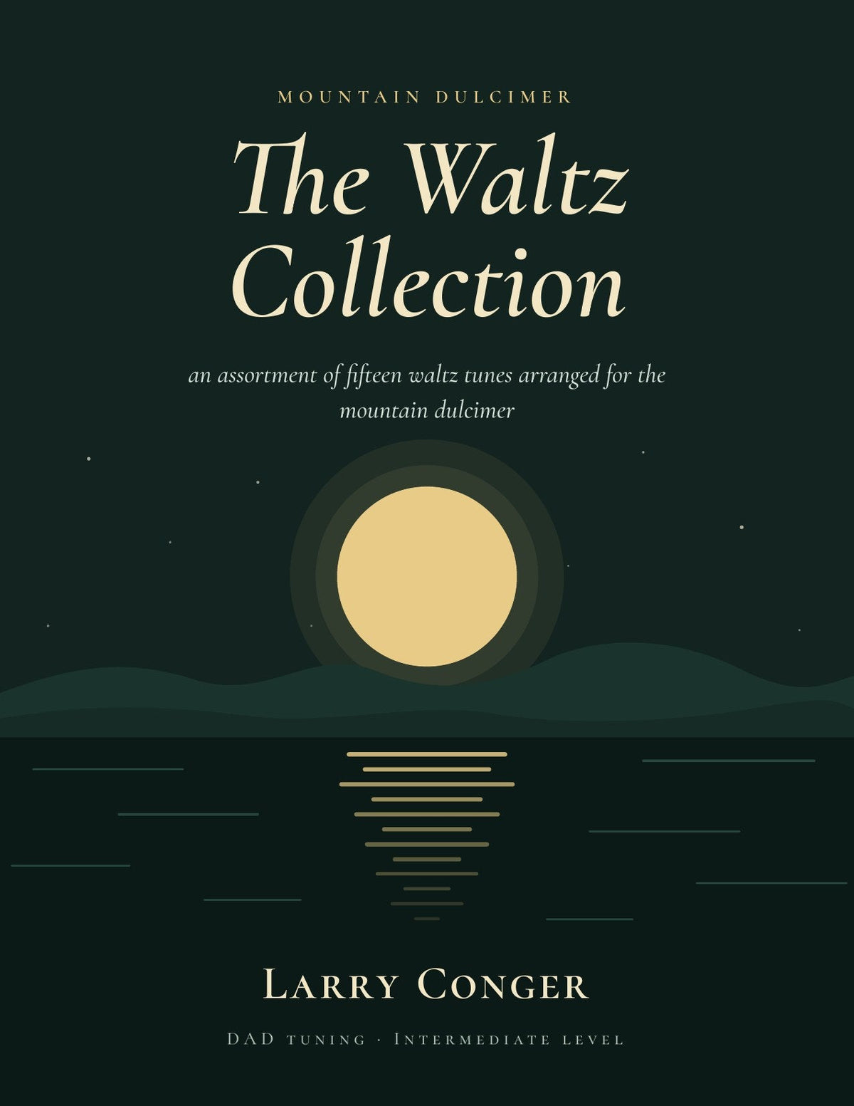 Front cover of The Waltz Collection by Larry Conger, mountain dulcimer tab book