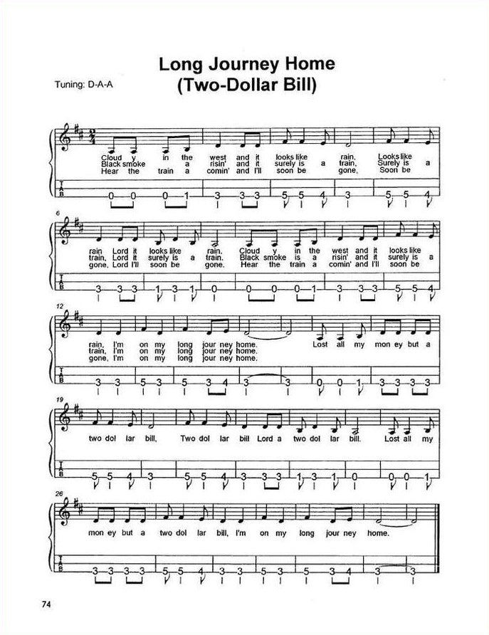 Lorinda Jones - Traditional Playing Of The Mountain Dulcimer, Long Journey Home sample page