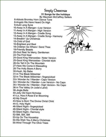 Maureen Sellers - Simply Christmas, mountain dulcimer songbook, photo 2