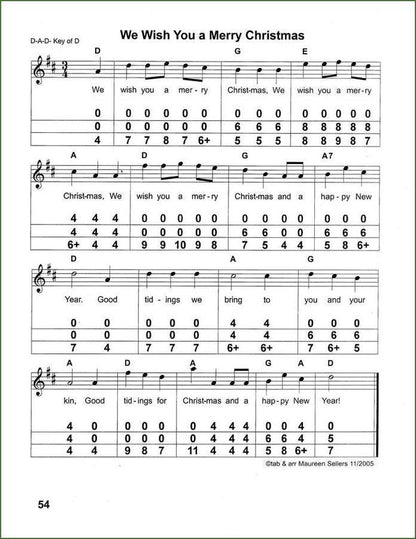 Maureen Sellers - Simply Christmas, mountain dulcimer songbook, photo 5