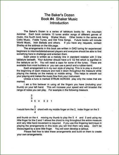Shelley Stevens - The Baker's Dozen: 13 Songs And Tunes For Mountain Dulcimer - Volume 4 - Shaker Music, photo 3