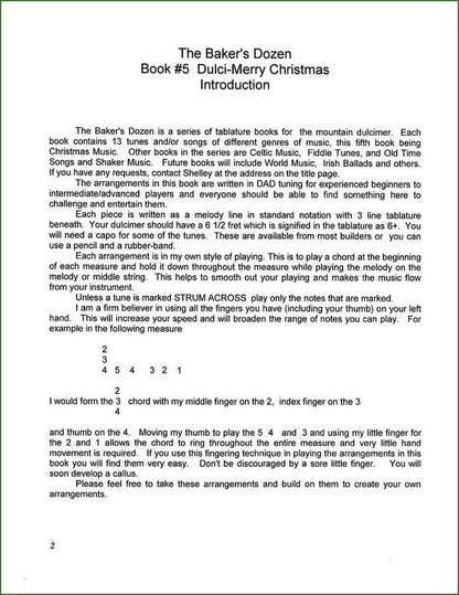 Shelley Stevens - The Baker's Dozen: 13 Songs And Tunes For Mountain Dulcimer - Volume 5 - Dulci-Merry Christmas 1, photo 3