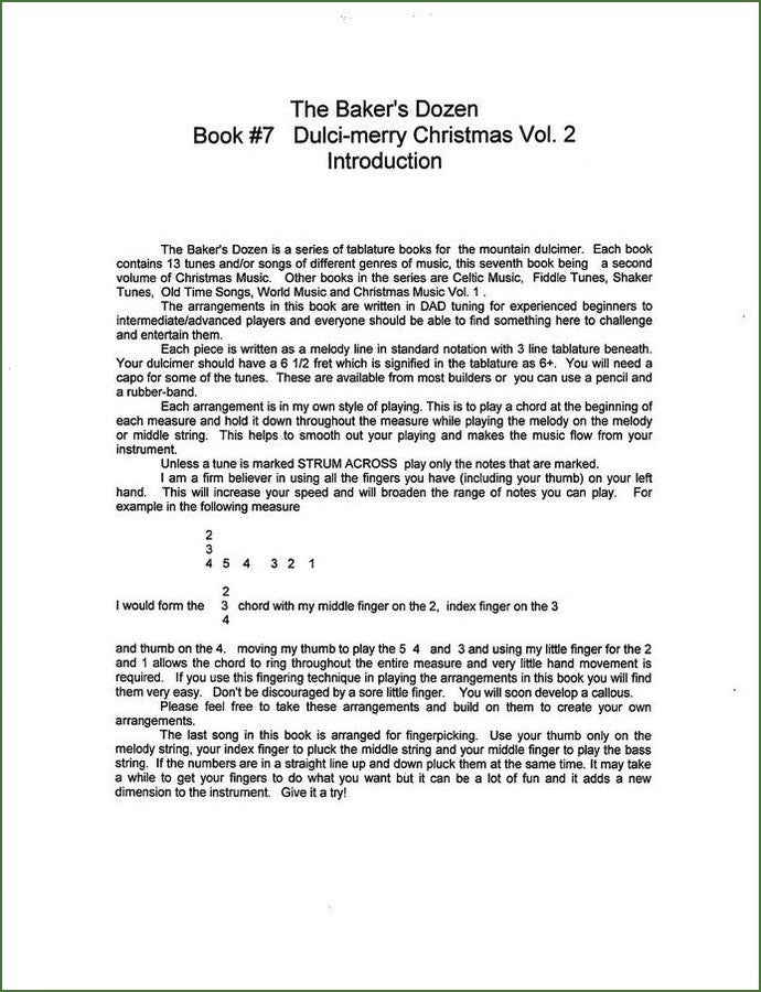 Shelley Stevens - The Baker's Dozen: 13 Songs And Tunes For Mountain Dulcimer - Volume 7 - Dulci-Merry Christmas 2, photo 3