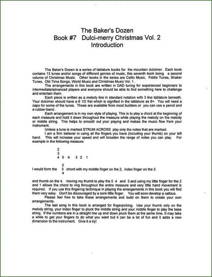 Shelley Stevens - The Baker's Dozen: 13 Songs And Tunes For Mountain Dulcimer - Volume 7 - Dulci-Merry Christmas 2, photo 3
