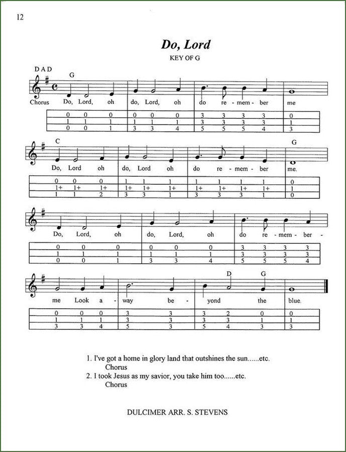 Shelley Stevens - Using The 1 1/2 Fret In DAD Tuning, mountain dulcimer instruction book, photo 4