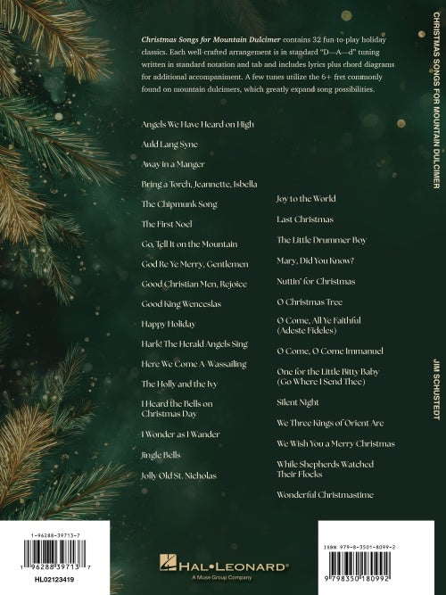 Jim Schustedt - Christmas Songs For Mountain Dulcimer