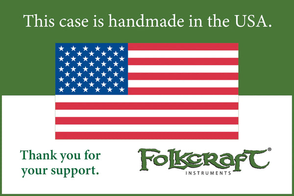 Folkcraft® Carrying Case For Tablet Computers, Black-Folkcraft Instruments Dulcimer Case Bag