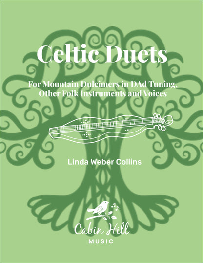 Front cover of Celtic Duets by Linda Weber Collins, mountain dulcimer tab book