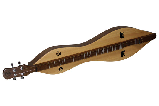 FolkRoots D Series mountain dulcimer, built to order, front view