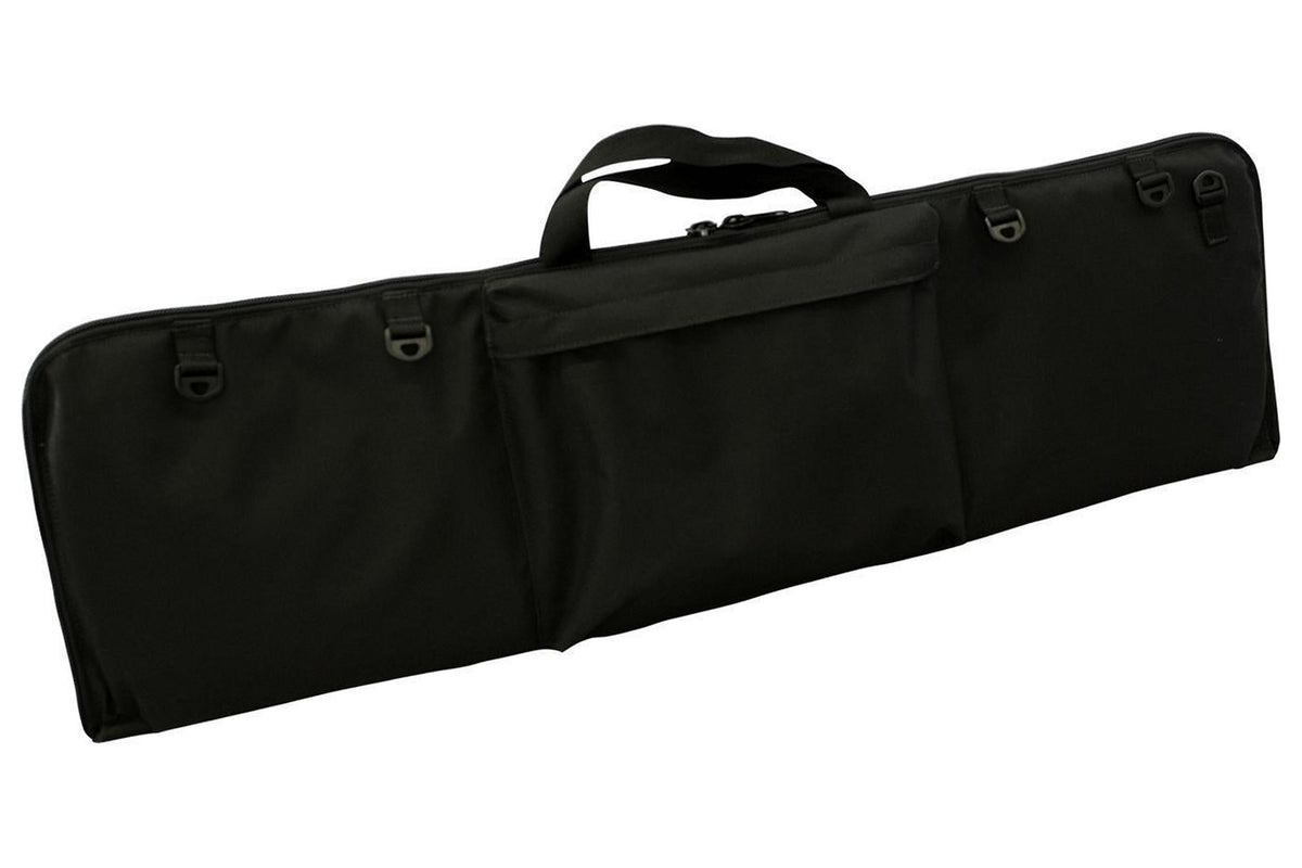 Dulcimer carrying case, no logo, black, front view