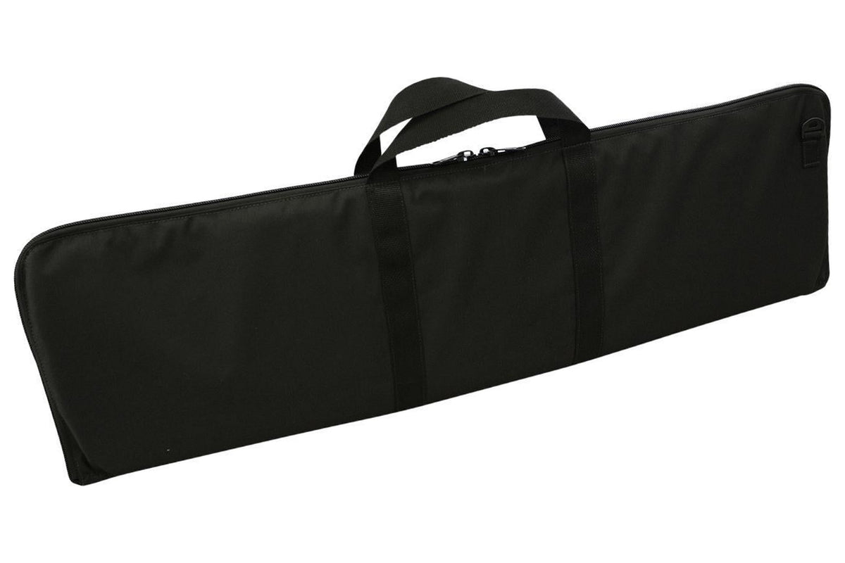 Dulcimer carrying case, no logo, black, back view