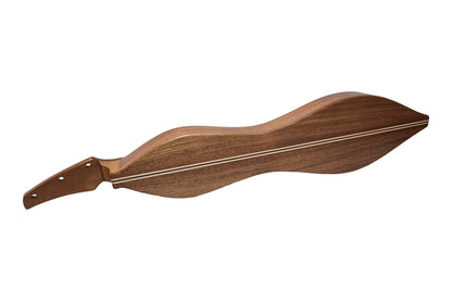 Folkcraft Custom Series mountain dulcimer, mahogany body, spruce top, back view