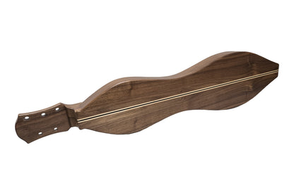 Folkcraft Custom Series MaxDAD mountain dulcimer, walnut body, butternut top, back view