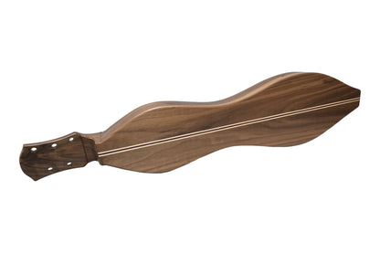 Folkcraft Custom Series MaxDAD mountain dulcimer, walnut body, cedar top, back view
