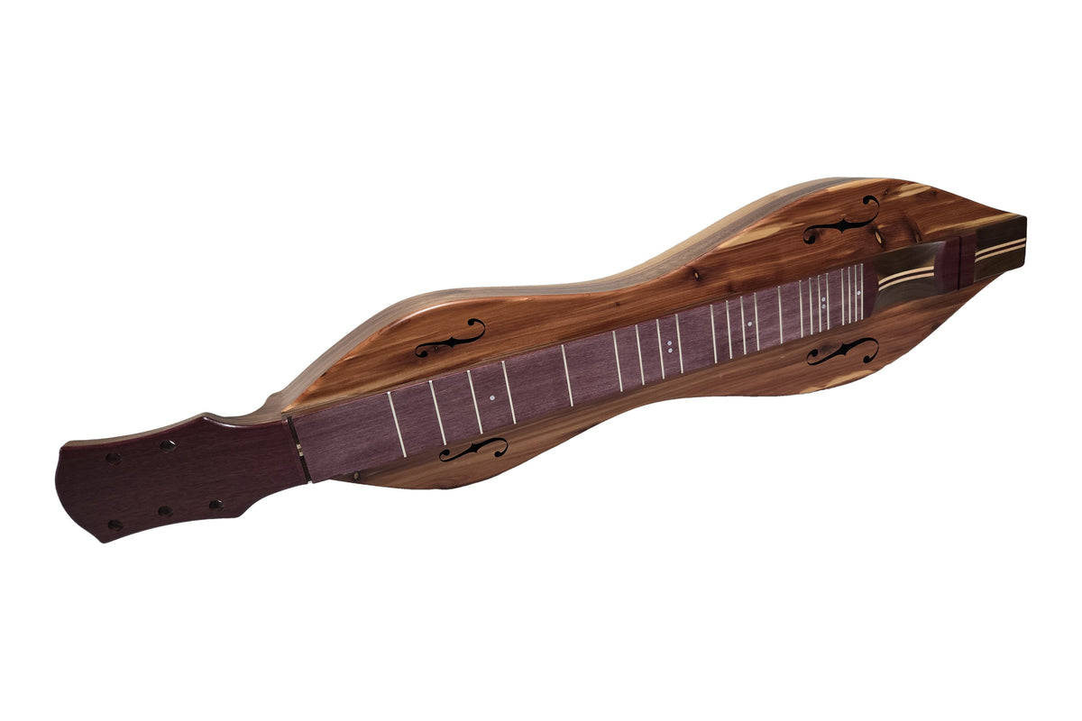 Folkcraft Custom Series MaxDAD mountain dulcimer, walnut body, cedar top, front view