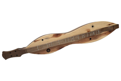 Folkcraft FSH Series mountain dulcimer, walnut body, cedar top, front view