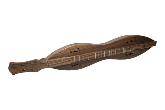 Folkcraft FSH Series mountain dulcimer, walnut body, walnut top, front view