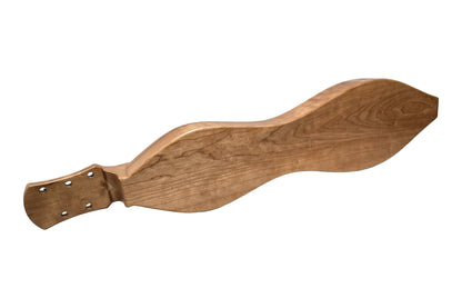 FolkRoots D Series MaxDAD mountain dulcimer, cherry body, spruce top, back view