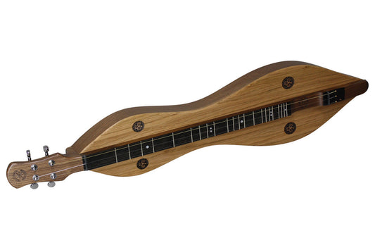 FolkRoots H Series mountain dulcimer, built to order, front view