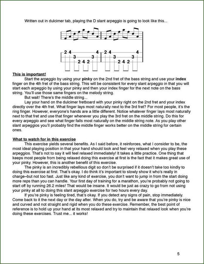 Aaron O'Rourke - Faster, Cleaner, Better!, mountain dulcimer instruction book, photo 4