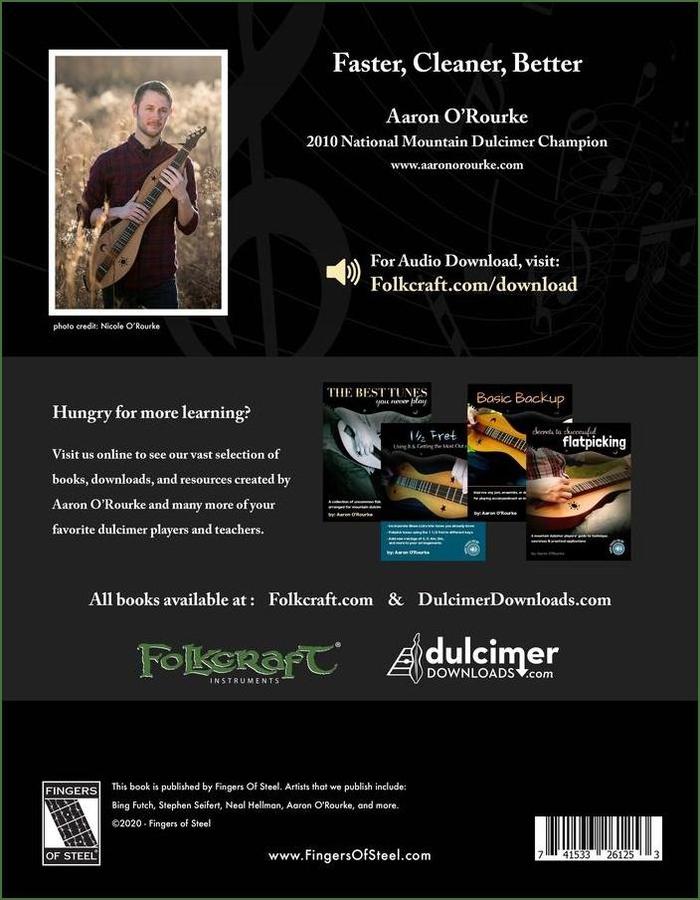 Aaron O'Rourke - Faster, Cleaner, Better!, mountain dulcimer instruction book, photo 6