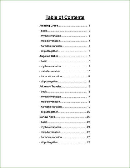 Aaron O'Rourke - Mastering Variations, Volume 1, mountain dulcimer songbook, photo 2