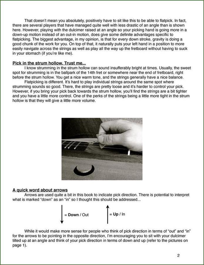 Aaron O'Rourke - Secrets To Successful Flatpicking, mountain dulcimer instruction book, photo 3