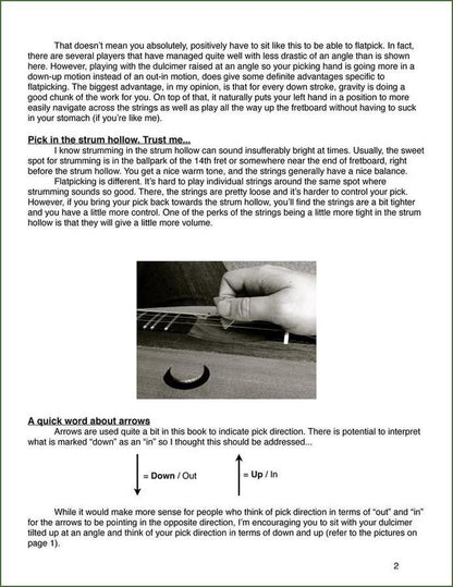 Aaron O'Rourke - Secrets To Successful Flatpicking, mountain dulcimer instruction book, photo 3