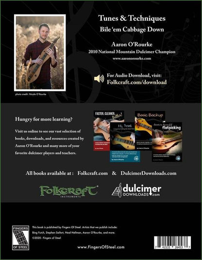 Aaron O'Rourke - Tunes And Techniques - Bile 'Em Cabbage Down, mountain dulcimer songbook, photo 5