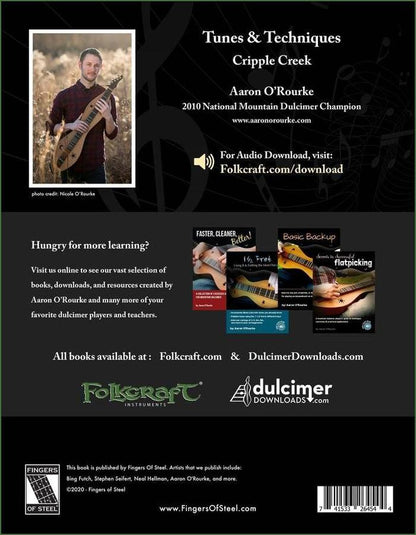 Aaron O'Rourke - Tunes And Techniques - Cripple Creek, mountain dulcimer songbook, photo 5