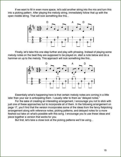 Aaron O'Rourke - Tunes And Techniques - Old Grey Cat On A Tennessee Farm, mountain dulcimer songbook, photo 4