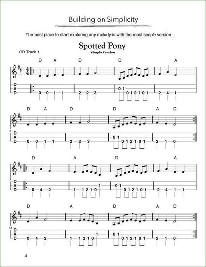 Aaron O'Rourke - Tunes And Techniques - Spotted Pony, mountain dulcimer songbook, photo 3