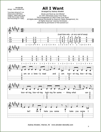 Aubrey Atwater - Song By Song, Vol. II, mountain dulcimer songbook, photo 4