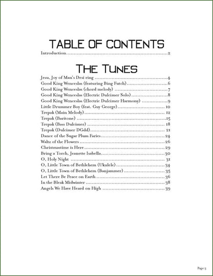 Butch Ross - The Crash Bang Dulcimer Christmas Book, photo 2