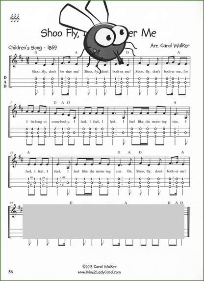 Carol Walker - DNA Dulcimer Ditties, Book 1-Folkcraft Instruments