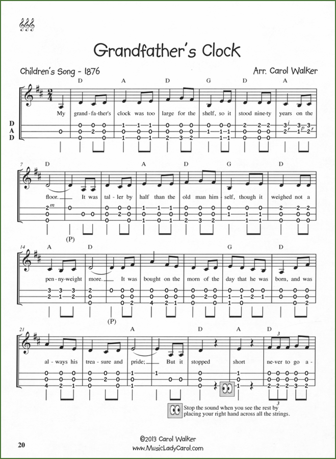 Carol Walker - DNA Dulcimer Ditties, Book 2-Folkcraft Instruments