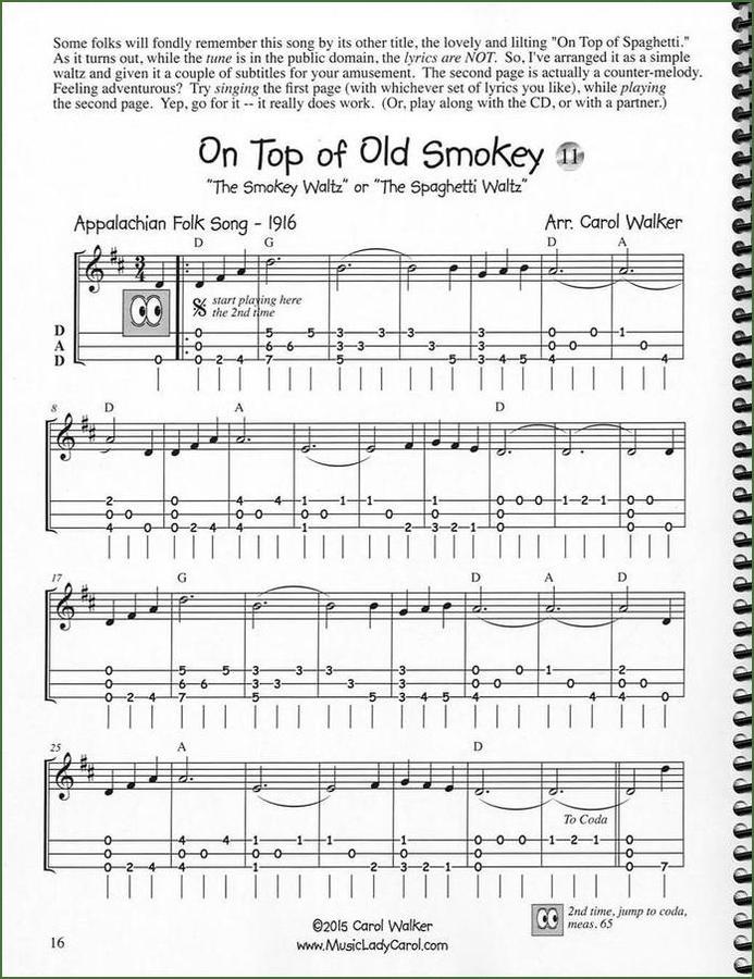 Carol Walker - DNA Dulcimer Ditties, Book 3-Folkcraft Instruments