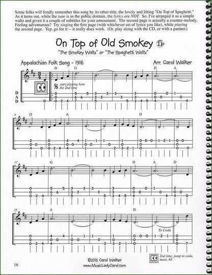 Carol Walker - DNA Dulcimer Ditties, Book 3-Folkcraft Instruments